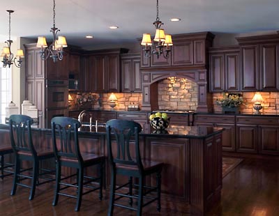 Kitchen Color Schemes  Black Cabinets on Install An Ipad In Your Kitchen Cabinets