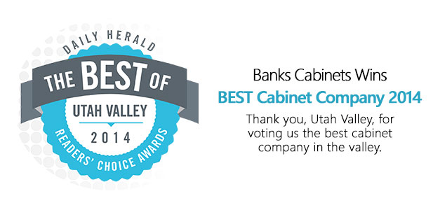 Banks Custom Cabinets voted 'Best in Valley.'